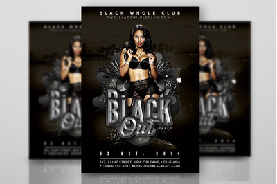 Black Out Party In Whole Black Club