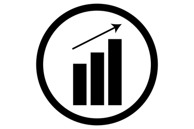 Chart up icon