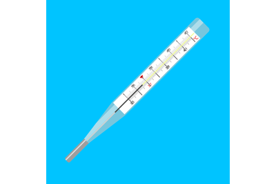 Thermometer medical vector