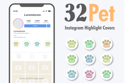 32 Pet Instagram Highlight Covers