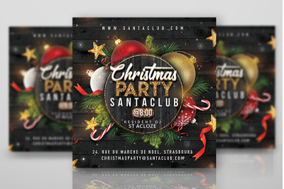 Cozy Christmas Night Party Flyer