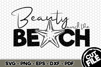 Beauty and The Beach SVG Cut File n225