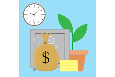 Savings money vector