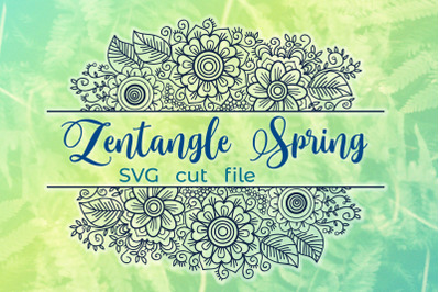 Zentangle Spring SVG cut file