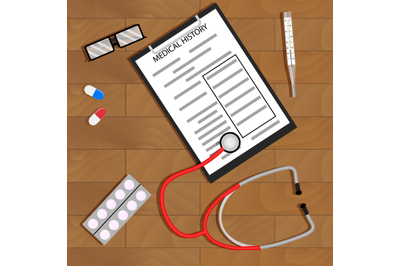 Doctor workplace vector