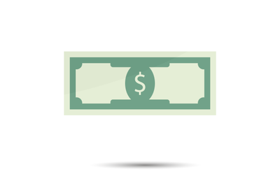 Dollar bills flat vector