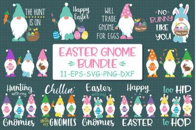 Easter Gnomes Bundle Svg