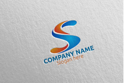 Letter S Logo Design 58