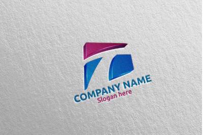 Letter T Logo Design 66