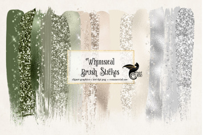 Whimsical Brush Strokes Clipart