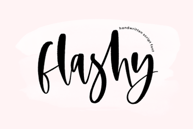 Flashy - Handwritten Script Font