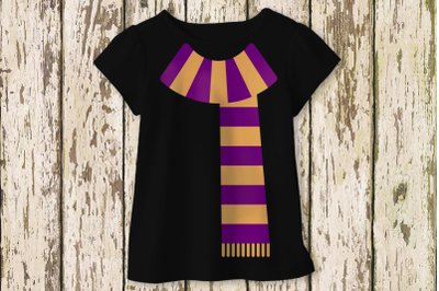 Striped Winter Scarf | SVG | PNG | DXF | EPS