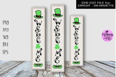 Welcome st Patricks day sign svg