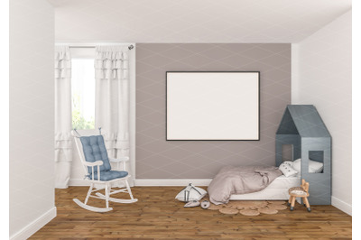 Interior scene - artwork background - frame mockup