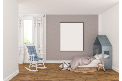 Interior scene - artwork background - frame mockup