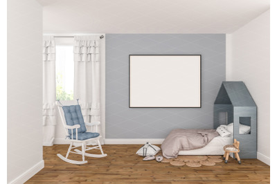 Interior scene - artwork background - frame mockup