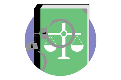 Justice and punishment icon