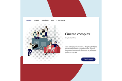 Cinema complex website, entertainment and leisure