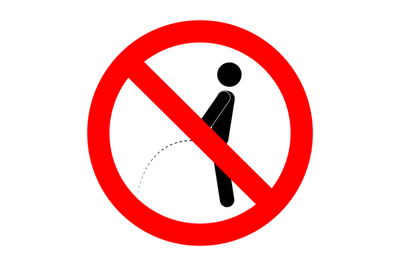 Ban piss symbol