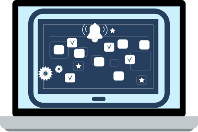 Electronic calendar, appointments and chart of plan