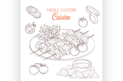 Middle Eastern cuisine, arabian dishes. 9