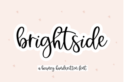 Brightside - Bouncy Handwritten Script Font