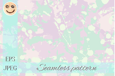 Teal, pink shades, white camouflage seamless pattern