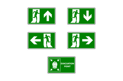 evacuation sign