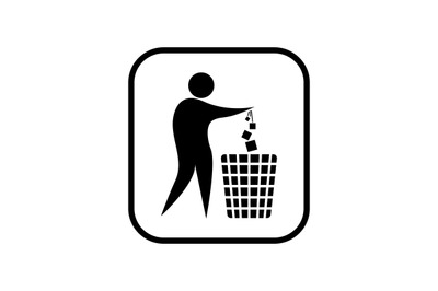 trash sign