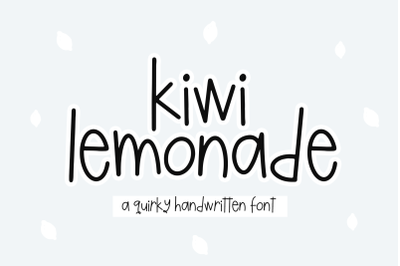 Kiwi Lemonade - Quirky Handwritten Font