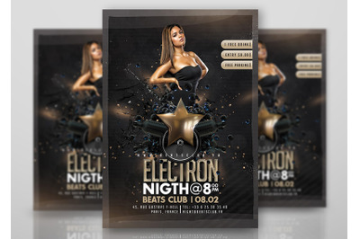Electron night Flyer
