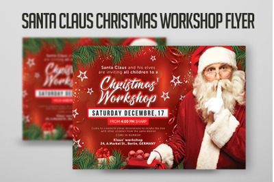 Santa Claus Christmas Workshop Flyer