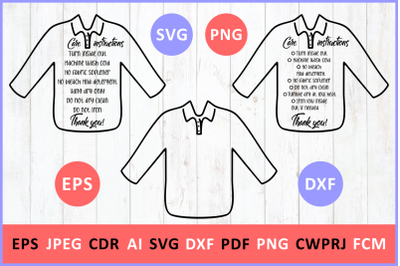 400 3701176 uiwceyt0s9wolmcdrhvkr61xw97ejzdglly4vcux care instruction longsleeve polo tshirt svg