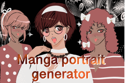 Manga portrait and avatar creator