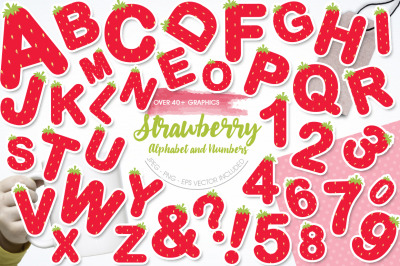 Strawberry Alphabet and Numbers