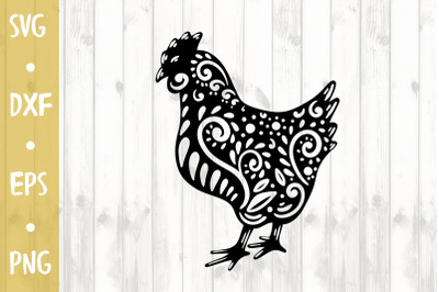 Ornament chicken - SVG CUT FILE