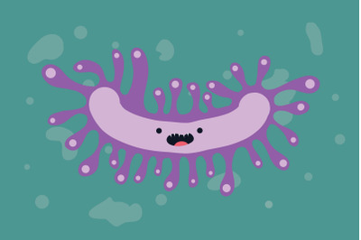 Purple Virus Illustration