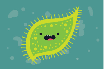 Green Virus Art Design Illustration