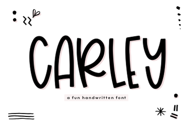 Carley - Quirky Handwritten Font