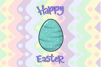 Blue Easter Egg