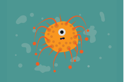 Virus Microbiology Illustration