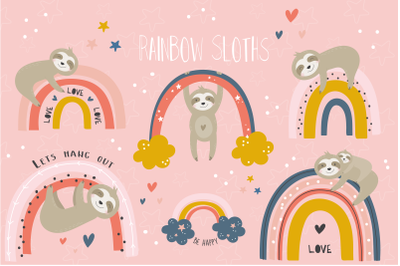 Rainbow sloths