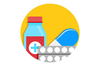 Drug icon vector