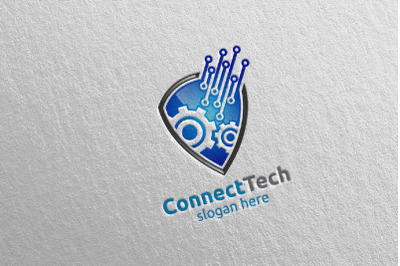 Technology Logo and electronic 2