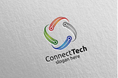 Technology Logo and electronic 6