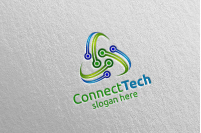 Technology Logo and electronic 7