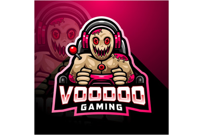 Voodoo gaming esport mascot logo