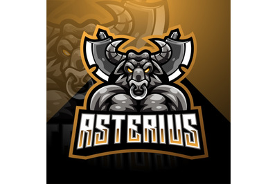 Asterius esport mascot logo design