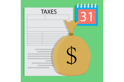 Tax day vector