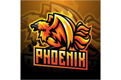 Phoenix esport mascot logo design